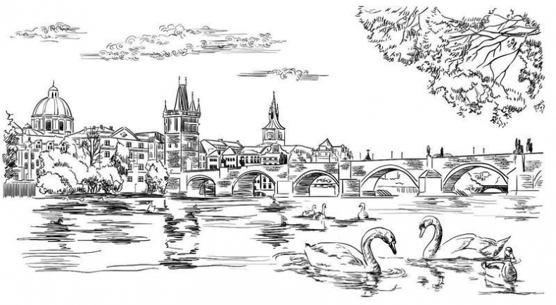 Иллюстрация к книге — Великолепная Прага. Город золотого волшебства [img_1.jpg]