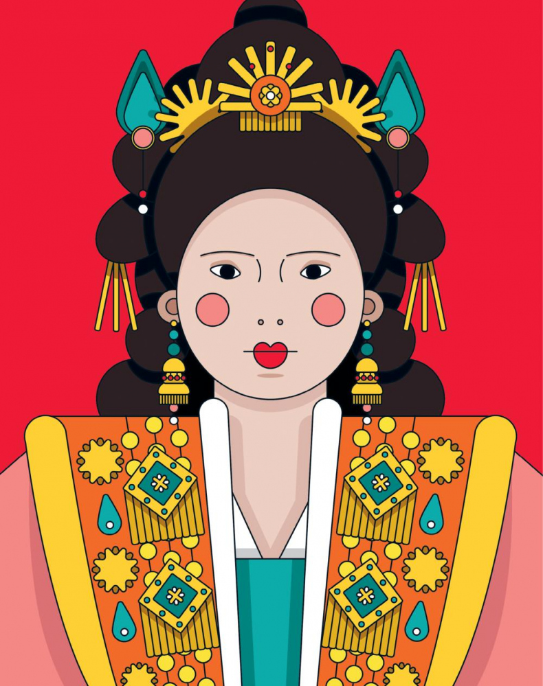 Иллюстрация к книге — Сказки на ночь для юных бунтарок. 100 вдохновляющих историй о невероятных женщинах [i_085.jpg]