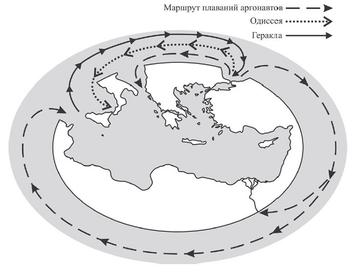 Иллюстрация к книге — Куда плавал Одиссей? О географических представлениях архаической эпохи [i_036.jpg]