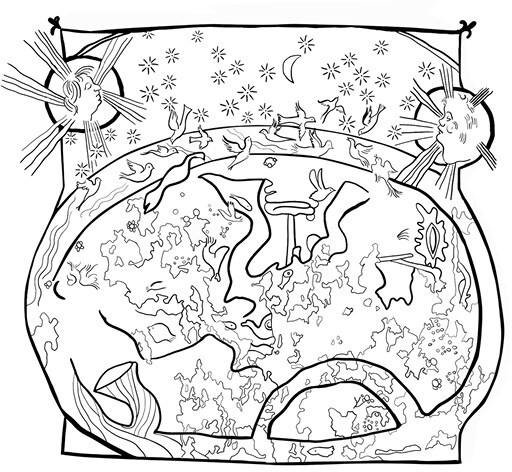 Иллюстрация к книге — Сотворение мира в иконографии средневекового Запада. Опыт иконографической генеалогии [i_054.jpg]