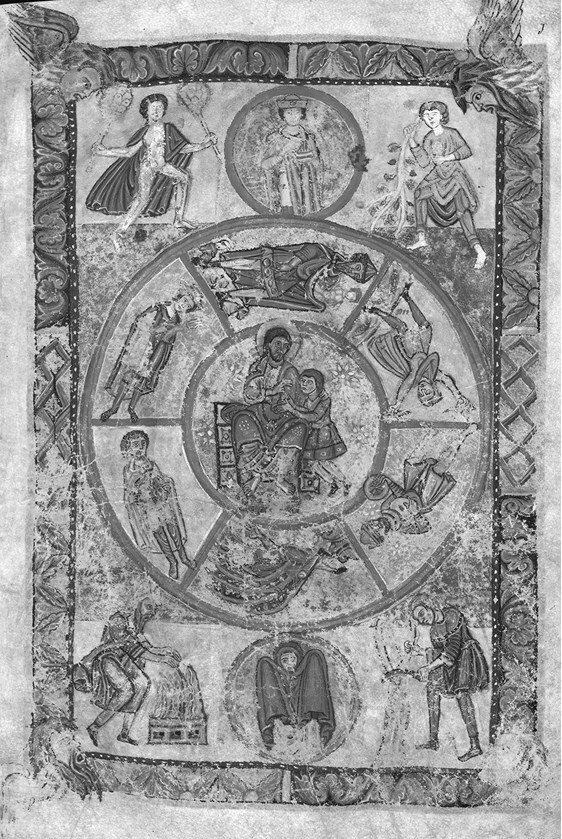 Иллюстрация к книге — Сотворение мира в иконографии средневекового Запада. Опыт иконографической генеалогии [i_071.jpg]