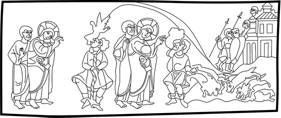 Иллюстрация к книге — Сотворение мира в иконографии средневекового Запада. Опыт иконографической генеалогии [i_084.jpg]