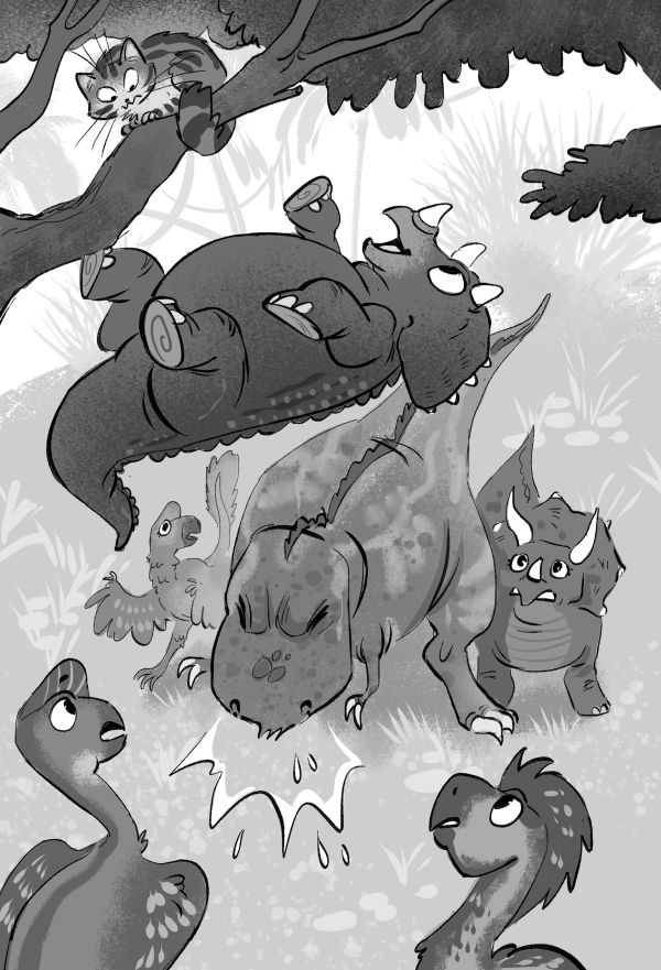 Иллюстрация к книге — Мурзозавр и Овирапторы. Гость из будущего [i_040.jpg]