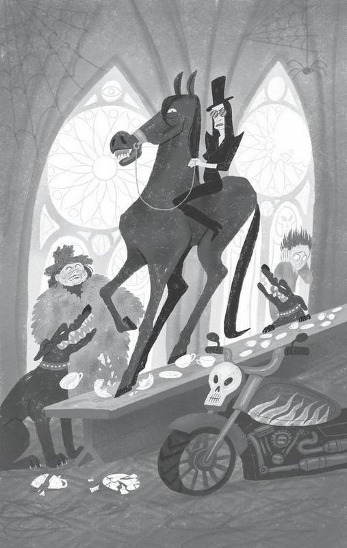 Иллюстрация к книге — Ужин начинается в полночь. Семь жутких историй [i_004.jpg]