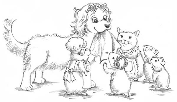 Иллюстрация к книге — Щенок Жасмин, или Золотая молния [i_035.jpg]