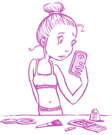 Иллюстрация к книге — Девчонкам о важном. Все, что ты хотела знать о взрослении, месячных, отношениях и многом другом [i_079.jpg]