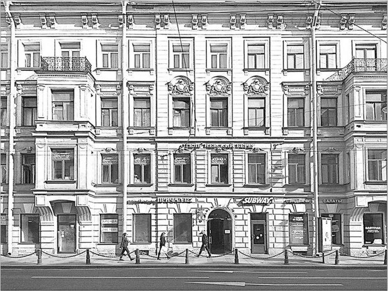 Иллюстрация к книге — Вокруг Знаменской площади. История застройки площади Восстания, Лиговского канала, улиц Восстания и Пушкинской [i_118.jpg]