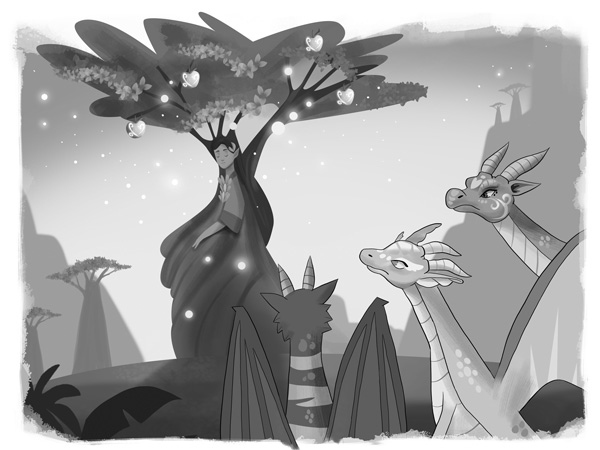 Иллюстрация к книге — Девочки-драконы. Азмина – Сверкающий Золотой Дракон [i_008.jpg]