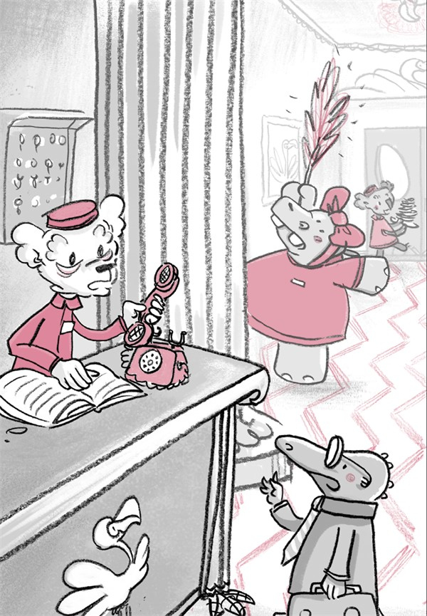 Иллюстрация к книге — Отель «Фламинго». Пингвины требуют льда! [i_043.jpg]