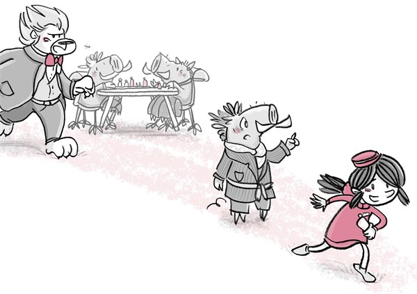 Иллюстрация к книге — Отель «Фламинго». Пингвины требуют льда! [i_092.jpg]