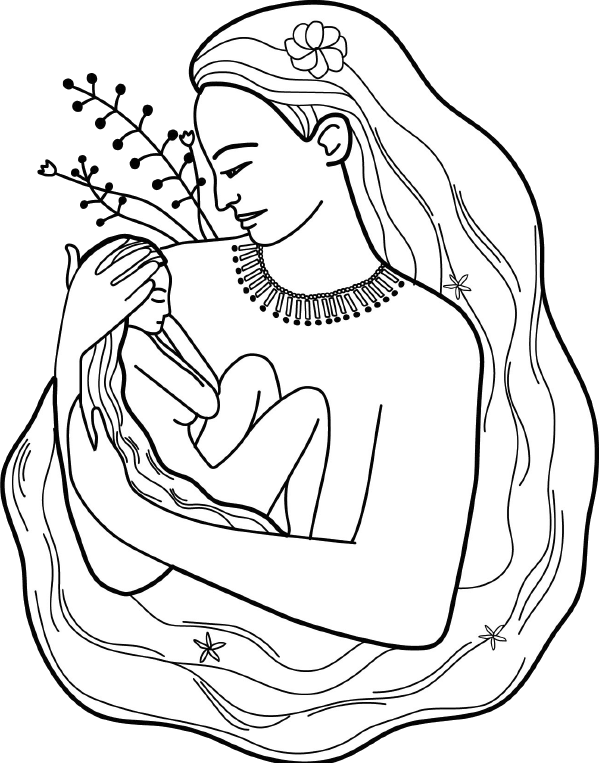 Иллюстрация к книге — Новорожденная мама. 7 шагов к спокойному материнству [img_1.jpg]