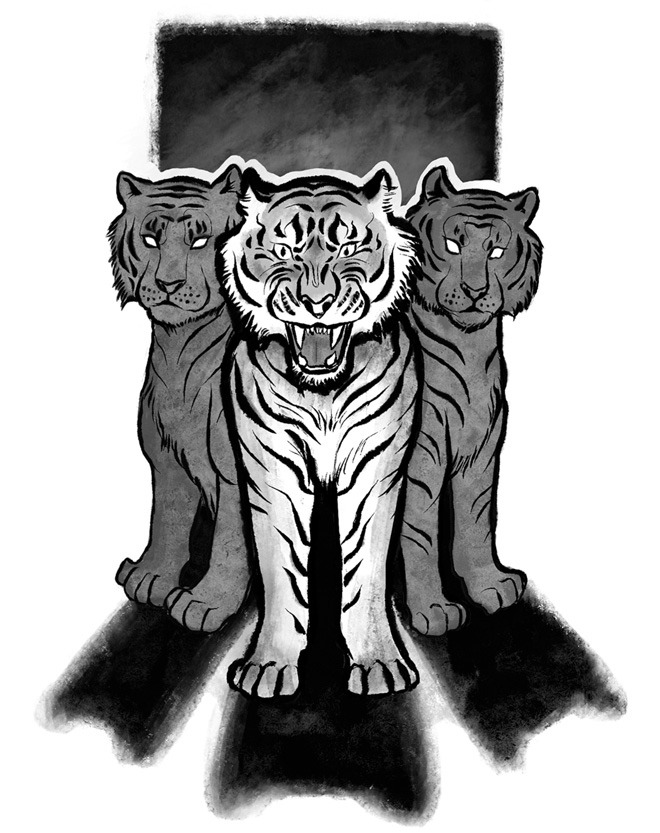 Иллюстрация к книге — Когда тигр спустился с горы [i_006.jpg]