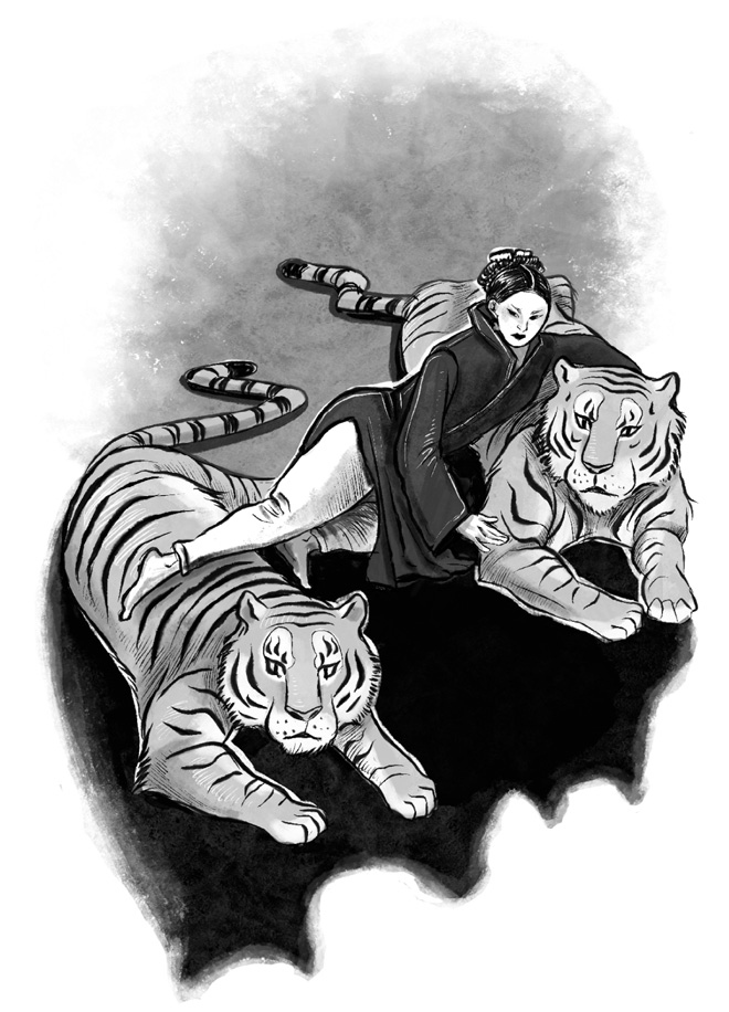 Иллюстрация к книге — Когда тигр спустился с горы [i_008.jpg]