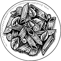 Иллюстрация к книге — Краткая история пасты. От тортеллини до карбонары [i_005.jpg]