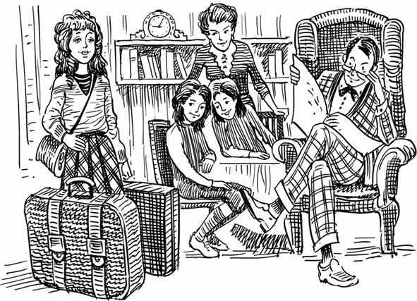 Иллюстрация к книге — Новые проделки близнецов в школе Сент-Клэр [i_003.jpg]