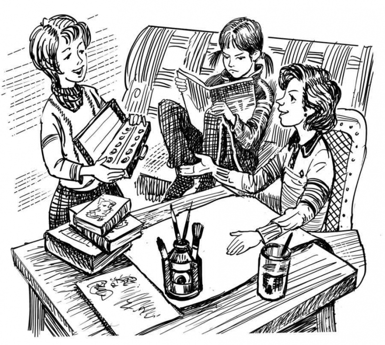 Иллюстрация к книге — Близнецы в школе Сент-Клэр [i_038.jpg]