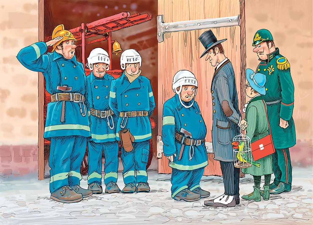 Иллюстрация к книге — Фрёкен Cталь и банда пожарников [i_027.webp]