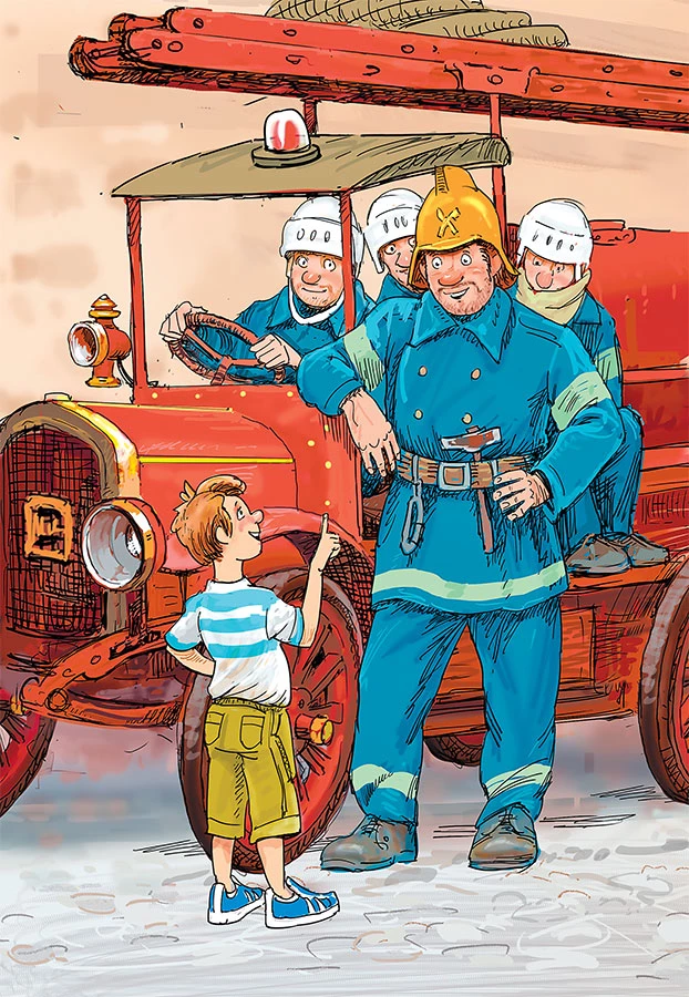 Иллюстрация к книге — Фрёкен Cталь и банда пожарников [i_043.webp]