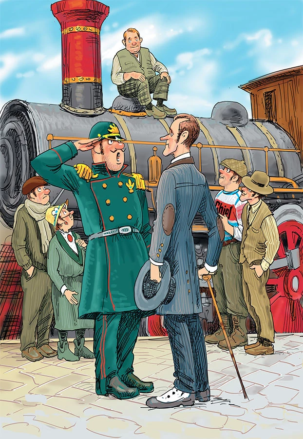 Иллюстрация к книге — Фрёкен Сталь, разбойники и паровоз [i_016.webp]