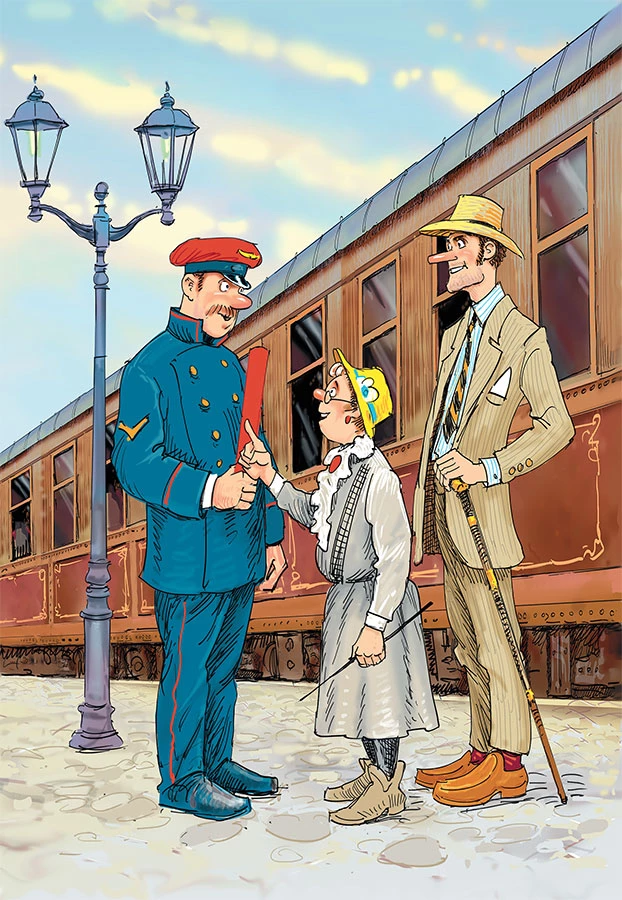 Иллюстрация к книге — Фрёкен Сталь, разбойники и паровоз [i_023.webp]