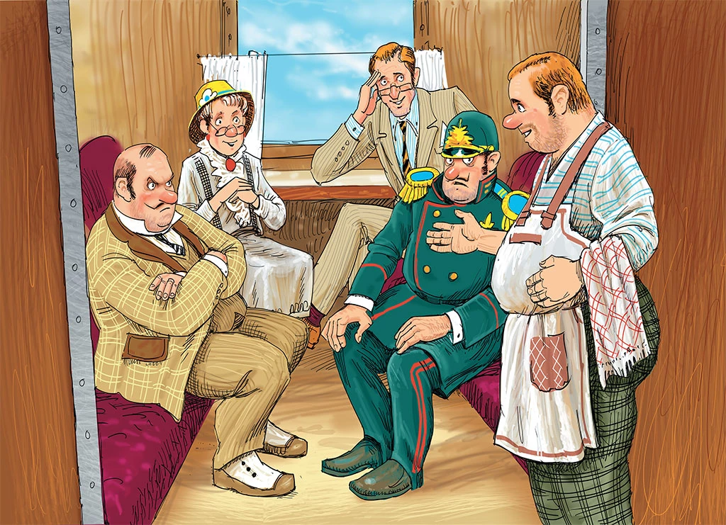 Иллюстрация к книге — Фрёкен Сталь, разбойники и паровоз [i_027.webp]