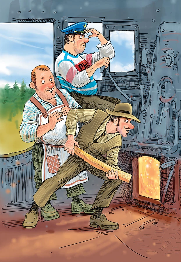 Иллюстрация к книге — Фрёкен Сталь, разбойники и паровоз [i_053.webp]