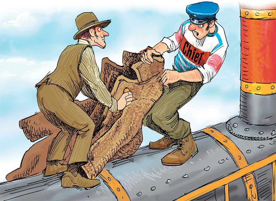 Иллюстрация к книге — Фрёкен Сталь, разбойники и паровоз [i_058.webp]