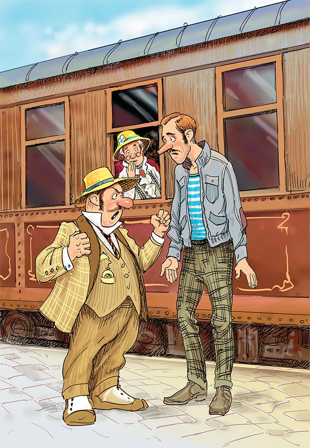 Иллюстрация к книге — Фрёкен Сталь, разбойники и паровоз [i_061.webp]