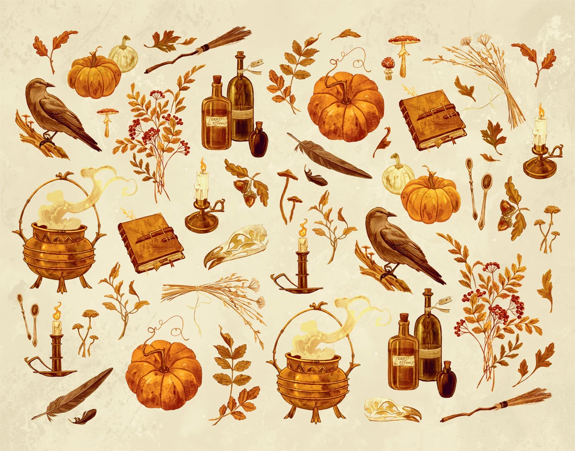 Иллюстрация к книге — Самайн у ведьмы пограничья [i_002.webp]