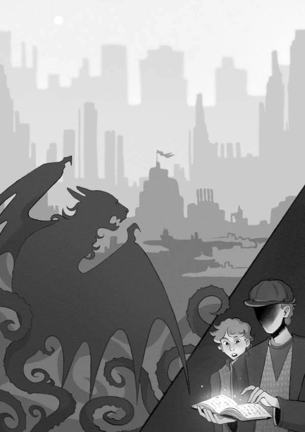 Иллюстрация к книге — Котулху-Мявн и проклятие Солнечного города [i_001.webp]