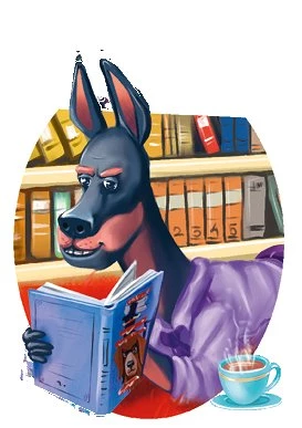 Иллюстрация к книге — Кот Мурмяу: детектив-неудачник. Съедобное преступление в городе псов [i_031.webp]