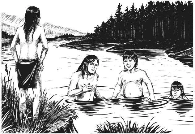 Иллюстрация к книге — Тайна серых пещер [book-illustration-3.webp]