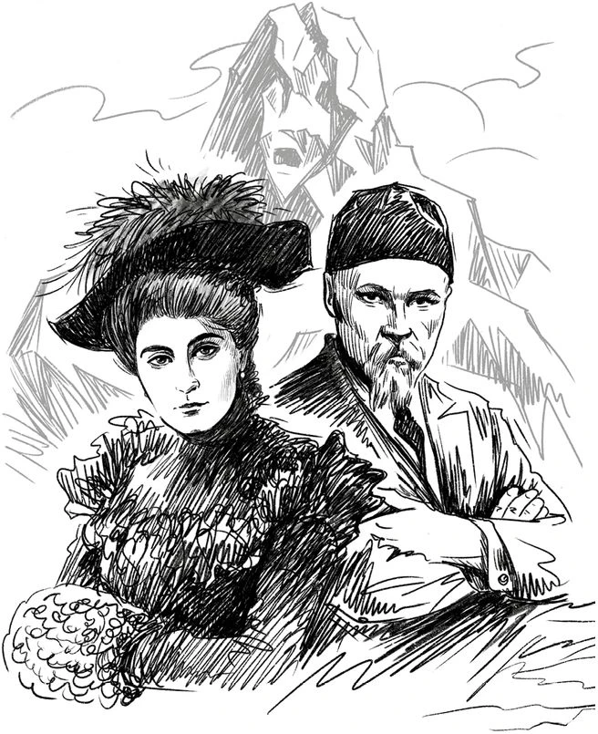 Иллюстрация к книге — Любовь великих. Истории знаменитых пар [book-illustration-1.webp]