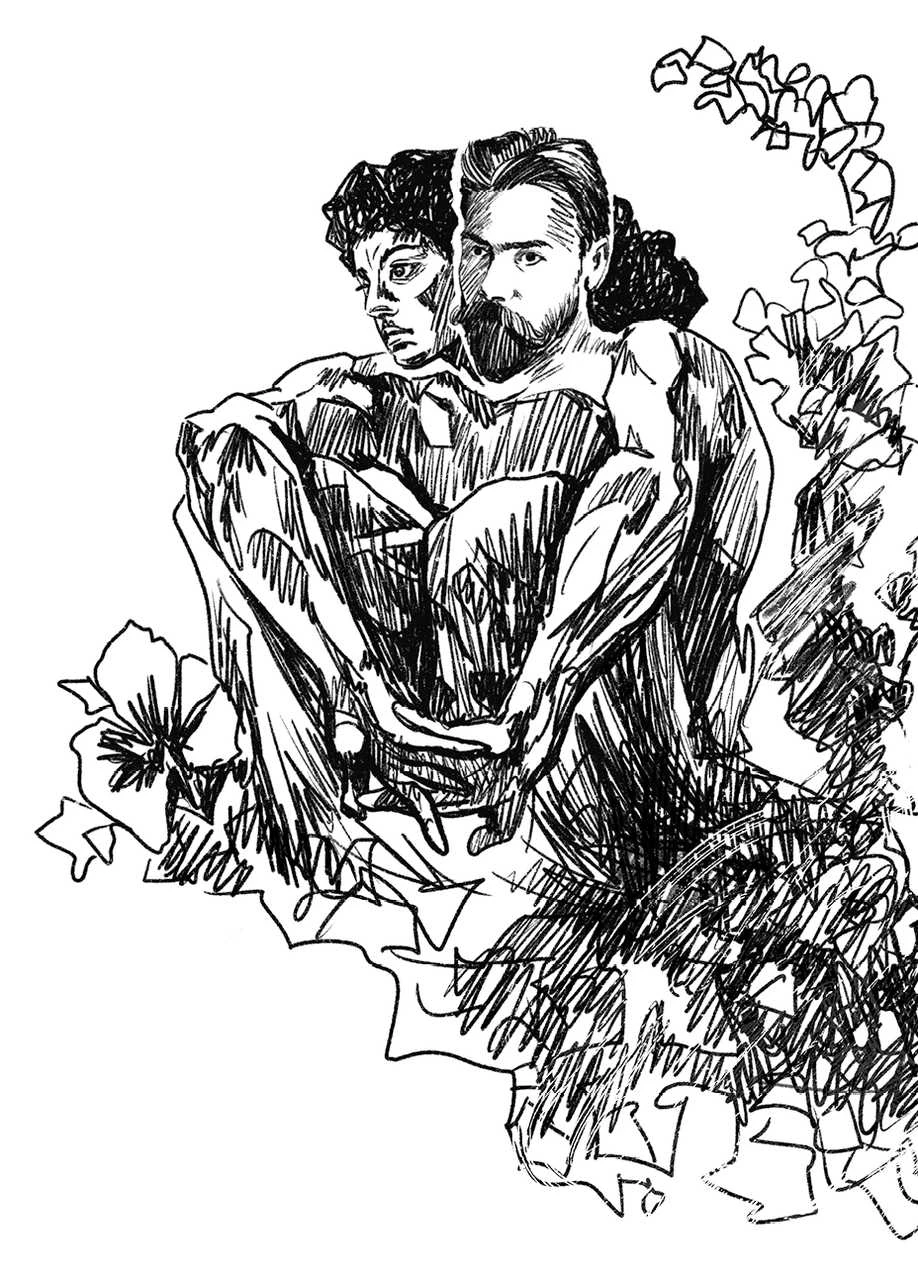 Иллюстрация к книге — Любовь великих. Истории знаменитых пар [book-illustration-6.webp]