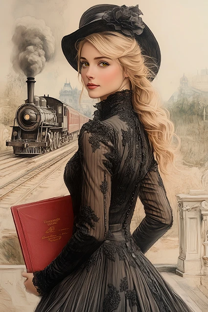 Иллюстрация к книге — Девушка из третьего вагона [book-illustration-1.webp]