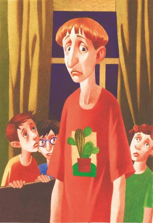 Иллюстрация к книге — Каникулы Теши Закроватного. Теша в поисках клада [book-illustration-13.webp]