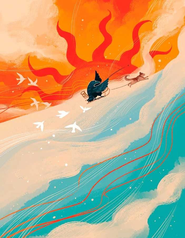Иллюстрация к книге — Мифы северных народов России для детей [book-illustration-32.webp]