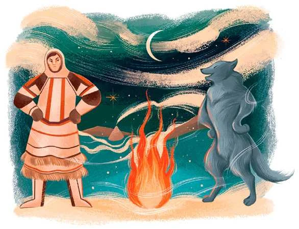 Иллюстрация к книге — Мифы северных народов России для детей [book-illustration-41.webp]