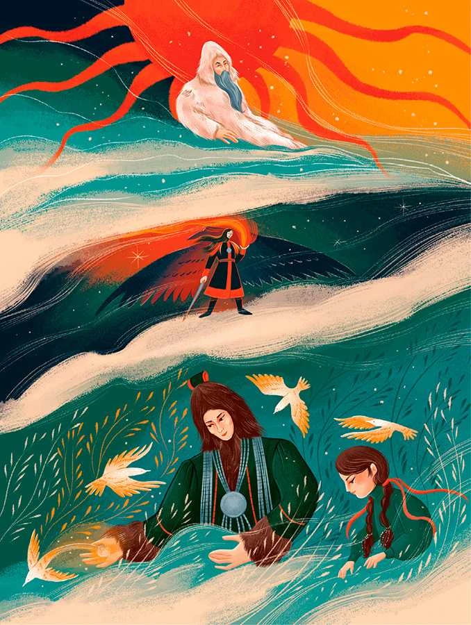 Иллюстрация к книге — Мифы северных народов России для детей [book-illustration-66.webp]
