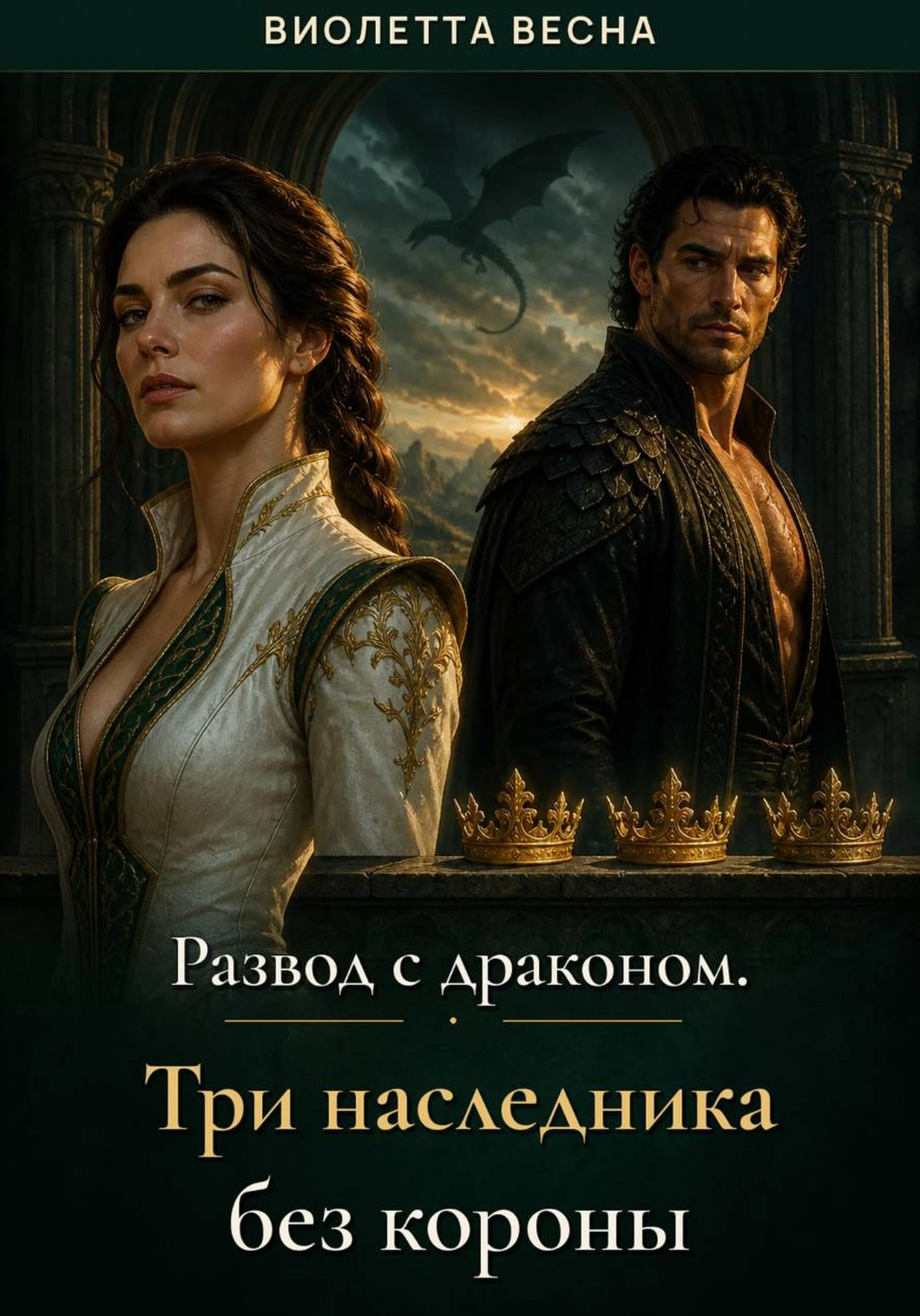 Книга Развод с драконом. Три наследника без короны